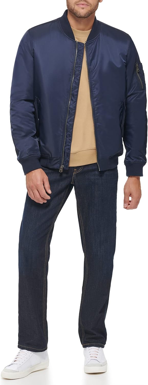 Levi’s Men’s Ma-1 Flight Jacket(Navy) - The Outerwear Shop