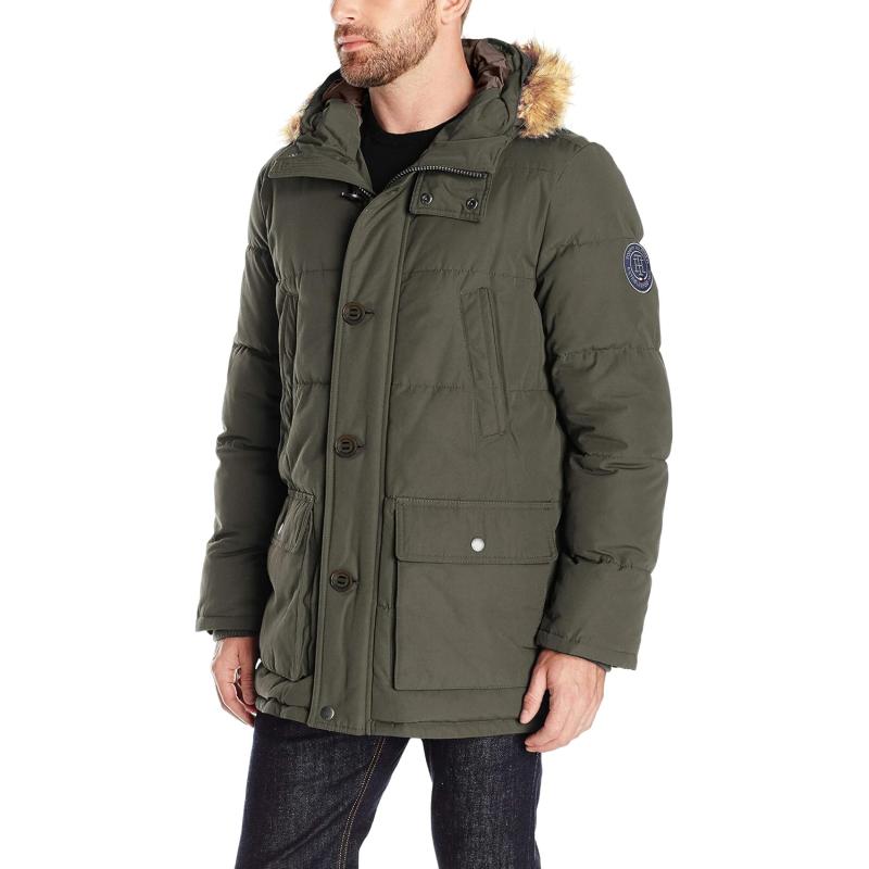 Tommy Hilfiger Men’s Arctic Cloth Heavyweight Performance Parka(Dark ...