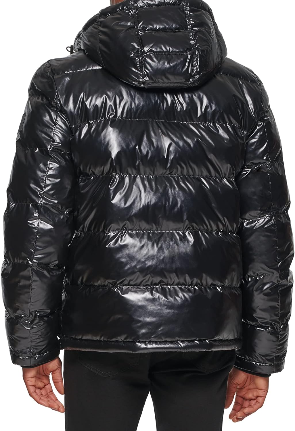 Tommy Hilfiger Men’s Hooded Puffer Jacket(Pearlized Black) - The ...