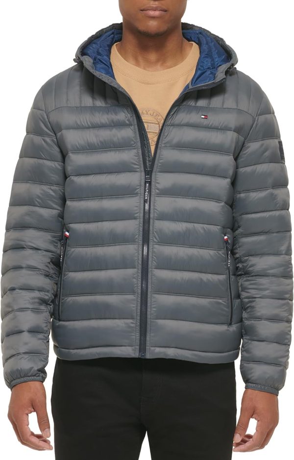 Tommy Hilfiger Men’s Water Resistant Ultra Loft Filled Hooded Puffer ...